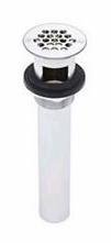 Open Grid Bathroom Sink Drain with Overflow - Chrome OK4024 +osb