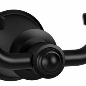 Rustik 9" Double Robe Hook - Black AC1503-165 Kalia