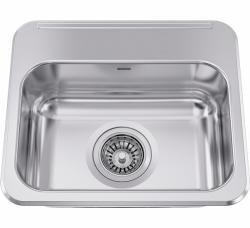 16-5/8" 1 Bowl Drop-In Kitchen Sink - Stainless Steel ALBS9406P-1 Franke