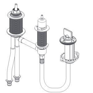 Fixed Rough-In for 3-Hole Roman Tub with Hand Shower (Cold Expansion) R3716-MF Delta