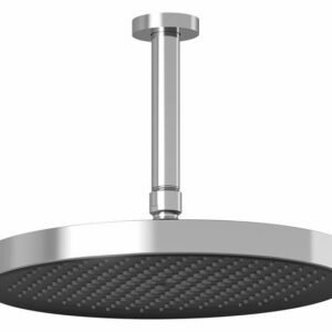 Moroka Plus 12" Round Rainshower Shower Head with Vertical Ceiling Arm - Chrome BF2154-110 Kalia