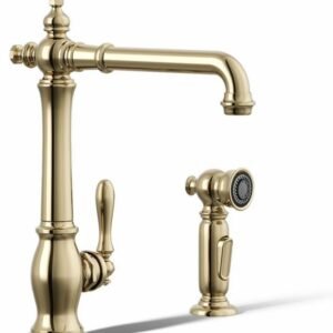 Artifacts Kitchen Faucet with Side Spray - Vibrant French Gold 99265-AF Kohler