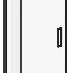 Distink 36" x 77" Alcove Pivot Shower Door - Matte Black DR1738-160-003 Kalia
