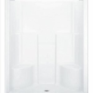Bathcove 60" x 36-1/8" Shower with Two Seats - White S600-0 Hytec