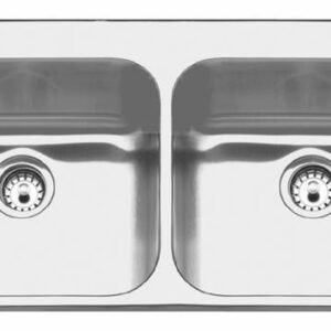 39-3/16" 1-Hole 2 Bowl Drop-In Kitchen Sink - Stainless Steel LBD6808-1-1 Franke