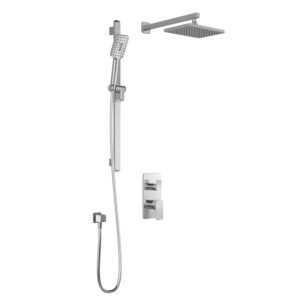 Kareo TD2 Thermostatic Integrated Diverter Shower System with Wall Arm (less Valve) - Chrome BF1992-110 Kalia