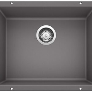 Precis U 1 Bowl Silgranit Undermount Kitchen Sink - Cinder 401417 Blanco