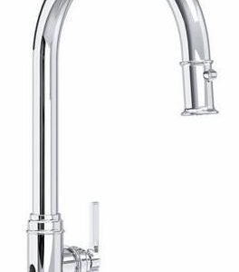 Southbank Touchless Kitchen Faucet with Pulldown Spray - Polished Chrome U.SB53D1LMAPC Perrin & Rowe