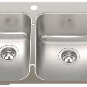 Steel Queen 27-1/4" 1-Hole 1.5 Bowl Drop-In Kitchen Sink - Stainless Steel QCLA2027L-8-1 Kindred