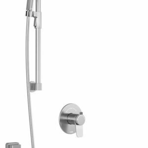Moroka TCD1 Premia Thermostatic Coaxial Shower System with Vertical Ceiling Arm (Less Valve) - Chrome BF1931-110-201 Kalia