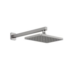 SquareOne Rainshower Shower Head with Wall Arm - Pure Nickel BF1626-125 Kalia