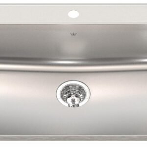 Steel Queen 33-3/8" 1-Hole 1 Bowl Drop-In Kitchen Sink - Stainless Steel QSLA2233-8-1 Kindred