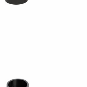 Clicker ABS Offset Waste & Overflow Kit - Matte Black 6040QK-MBL +osb