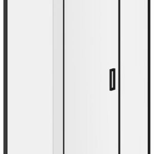 Distink (Box 1 of 2) 60" x 77" Pivot Shower Door for Corner Installation - Matte Black DR1747-160-005 Kalia