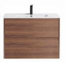 Alden Vanity 30" x 18" 2-Drawer Vanity (Cabinet Only) - Walnut DC2218-30WAL Duval