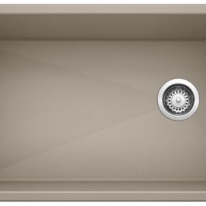 Diamond U Super 1 Bowl Silgranit Undermount Kitchen Sink - Truffle 401628 Blanco