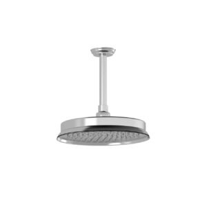 Rustik Rainhead Shower Head and Vertical Ceiling Arm - Chrome BF1508-110 Kalia