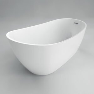 Claude 54 x 31 Freestanding Tub - White 44330 Acritec