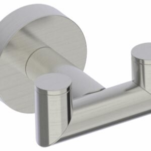 Oslo Double Robe Hook - Brushed Nickel 144132-81 Kartners