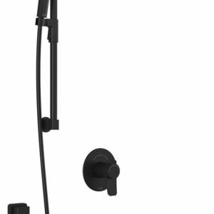 Moroka TCD1 Premia Thermostatic Coaxial Shower System with Wall Arm (less valves) - Matte Black BF1931-160-200 Kalia