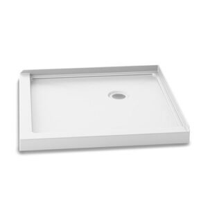 Koncept 36" Acrylic Shower Base with Corner Drain - White BW1453-240 Kalia