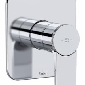 Fresk 2-Function Thermostatic Valve Trim - Chrome TFR44C RIOBEL