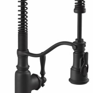 Tournant Semi-Professional Kitchen Faucet with Spring Pulldown Spray - Matte Black 77515-BL Kohler