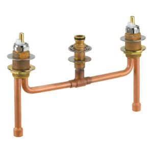 Fixed Rough-In for 3-Hole Roman Tub Faucet (Copper Connections) R2709 Delta