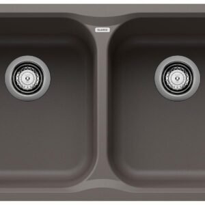 Vision U 2 Bowl Undermount Silgranit Sink - Volcano Gray 402938 Blanco