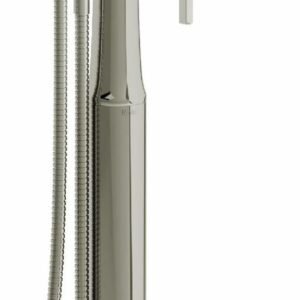 Momenti Single Hole Floor Mount Tub Filler Trim - Polished Nickel TMMRD39JPN RIOBEL