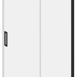 Vivio 48" x 75" Alcove Sliding Shower Door - Black/Chrome DR1477-150-003 Kalia
