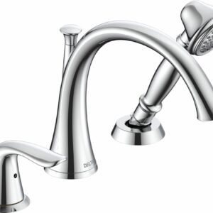 Lahara Roman Tub Faucet Trim with Hand Shower - Chrome T3738 Delta