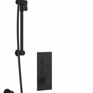 Moroka TB2 Plus Thermostatic Push-Button Shower System with Wall Arm - Matte Black BF2095-160-100 Kalia