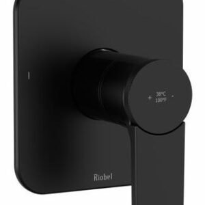 Fresk 3-Function Thermostatic Valve Trim - Black TFR23BK RIOBEL