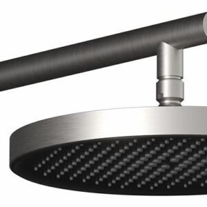 Moroka Plus 12" Round Rainshower Shower Head with Wall Arm - Pure Nickel BF2153-125 Kalia