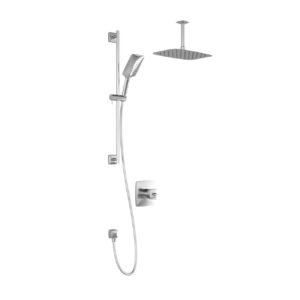 Umani TCD1 Premia Thermostatic Coaxial Shower System with Vertical Ceiling Arm - Chrome BF1722-110-201 Kalia