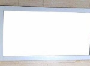 Patterson 48" x 24" Mirror - Matte White CA8001-48S-MR-MW Duval