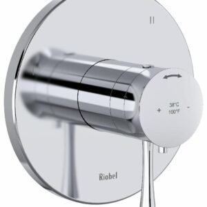 Edge 5-Functions Thermostatic Valve Trim - Chrome TEDTM45C RIOBEL