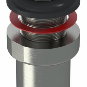 Extended Length Clicker Bathroom Vessel Sink Drain less Overflow - Brushed Nickel 3535QX-BN +osb