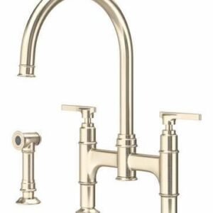 Southbank Bridge Kitchen Faucet With Side Spray - Satin Nickel U.SB57D3LMSTN Perrin & Rowe