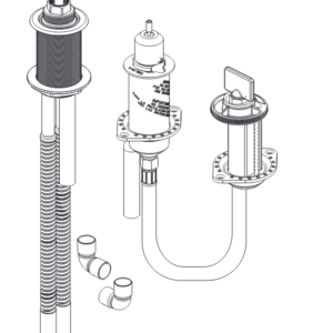 Flexible Rough-In for 3-Hole Roman Tub with Hand Shower (Copper Connections) R3707 Delta