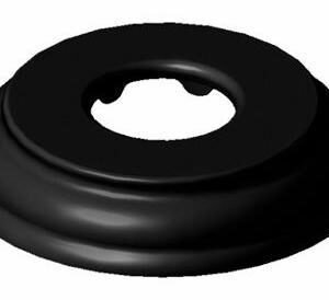 Rustik Shower Arm Flange - Black 103607-165 Kalia