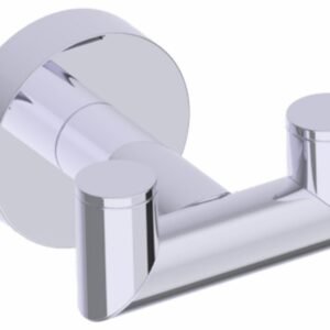 Oslo Double Robe Hook - Polished Chrome 144132-99 Kartners