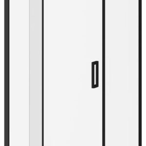 Distink (Box 1 of 2) 42" x 77" Pivot Shower Door for Corner Installation - Matte Black DR1744-160-005 Kalia