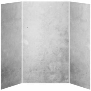 36 x 48 x 36 3-Panel Shower Wall Kit for Alcove Installation - Concrete 200 Gloss WA2010-200-001 Kalia