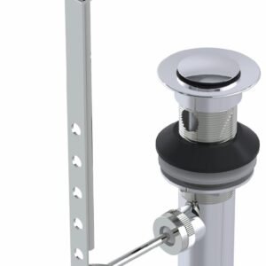 Mechanical Pop-Up Bathroom Sink Drain with Overflow - Chrome 3698P-CP +osb