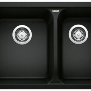 Vision U 1.5 Bowl Undermount Silgranit Sink - Coal Black 402634 Blanco