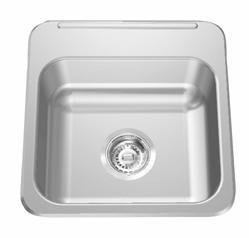 15-1/8" 1-Hole 1 Bowl Drop-In Kitchen Sink - Stainless Steel LBS1306-1-1 Franke
