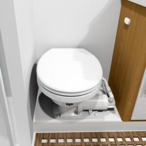 Sanimarin Maxlite Marine 12V Macerating Toilet - White 078 Saniflo