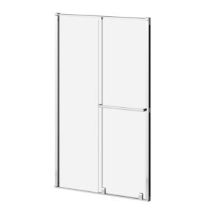 BALANCIA (Box 2 of 2) 48"x79" Sliding Shower Door Mobile Panel for Alcove Installation (Reversible) - Bright Chrome DR1852-115-003 Kalia